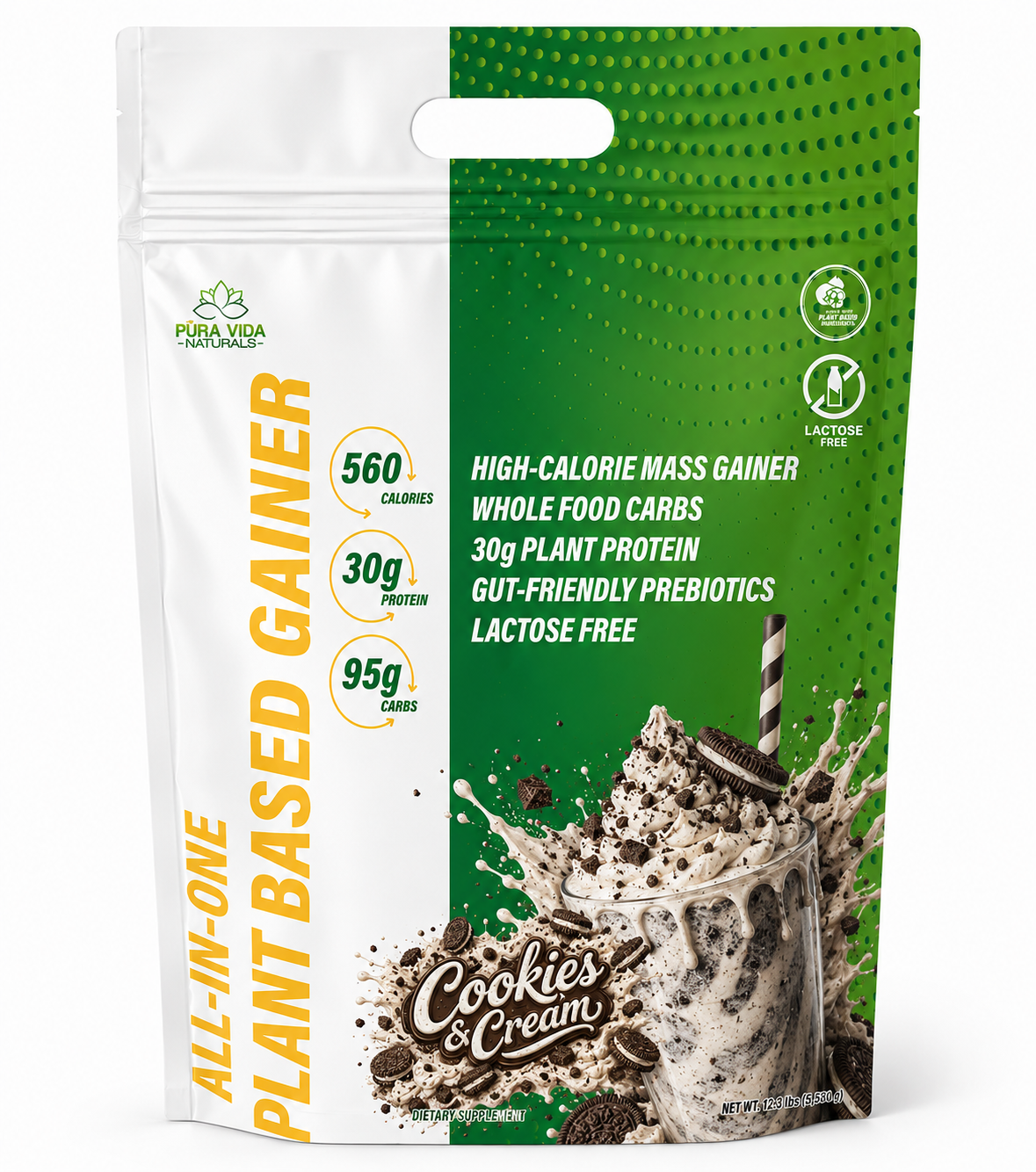 PURA VIDA PLANT BASED GAINER 5LBS