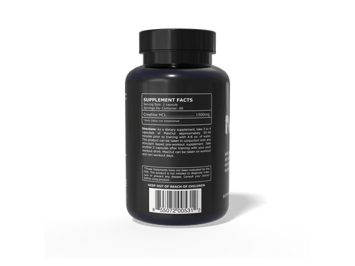 ASN Creatine HCl Capsules 1500mg | High Absorption Creatine for Strength and Recovery 120 caps - Probodywarehouse