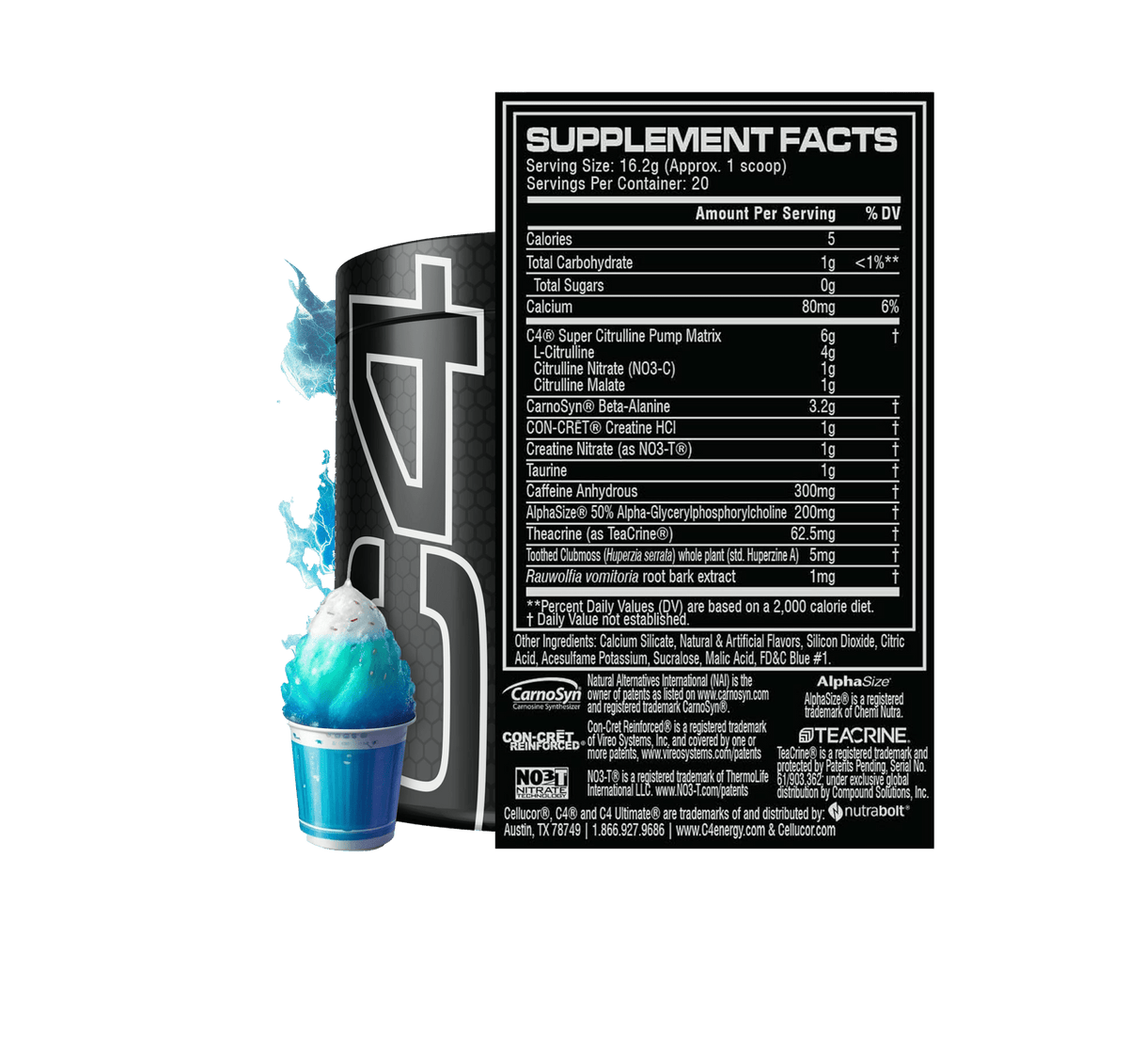 CELLUCOR C4 ULTIMATE ARTIC SNOW CONE - Probodywarehouse