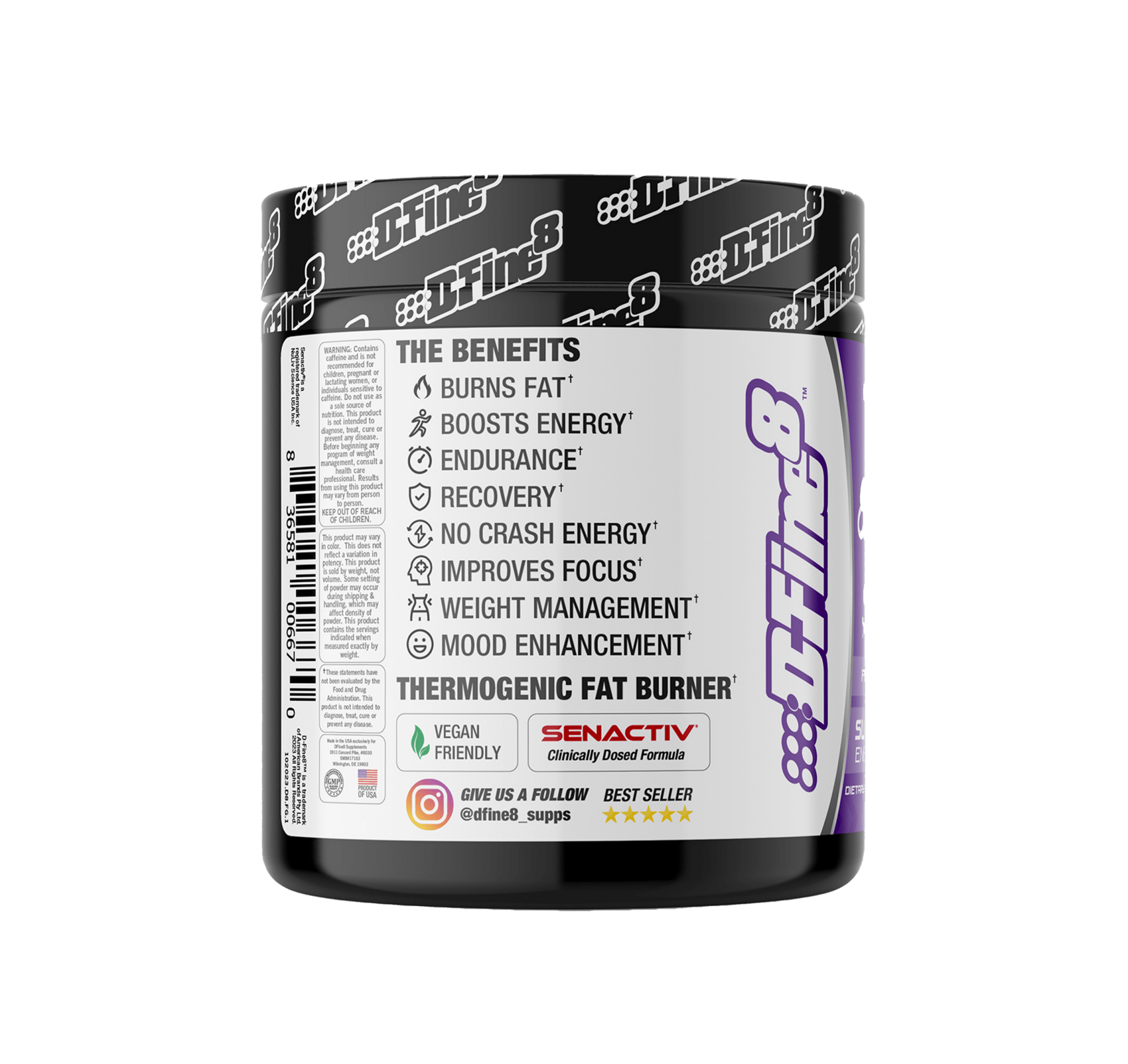 D - FINE8 PRE - WORKOUT/FATBURNER/APPETITE SURPRESSOR - Probodywarehouse