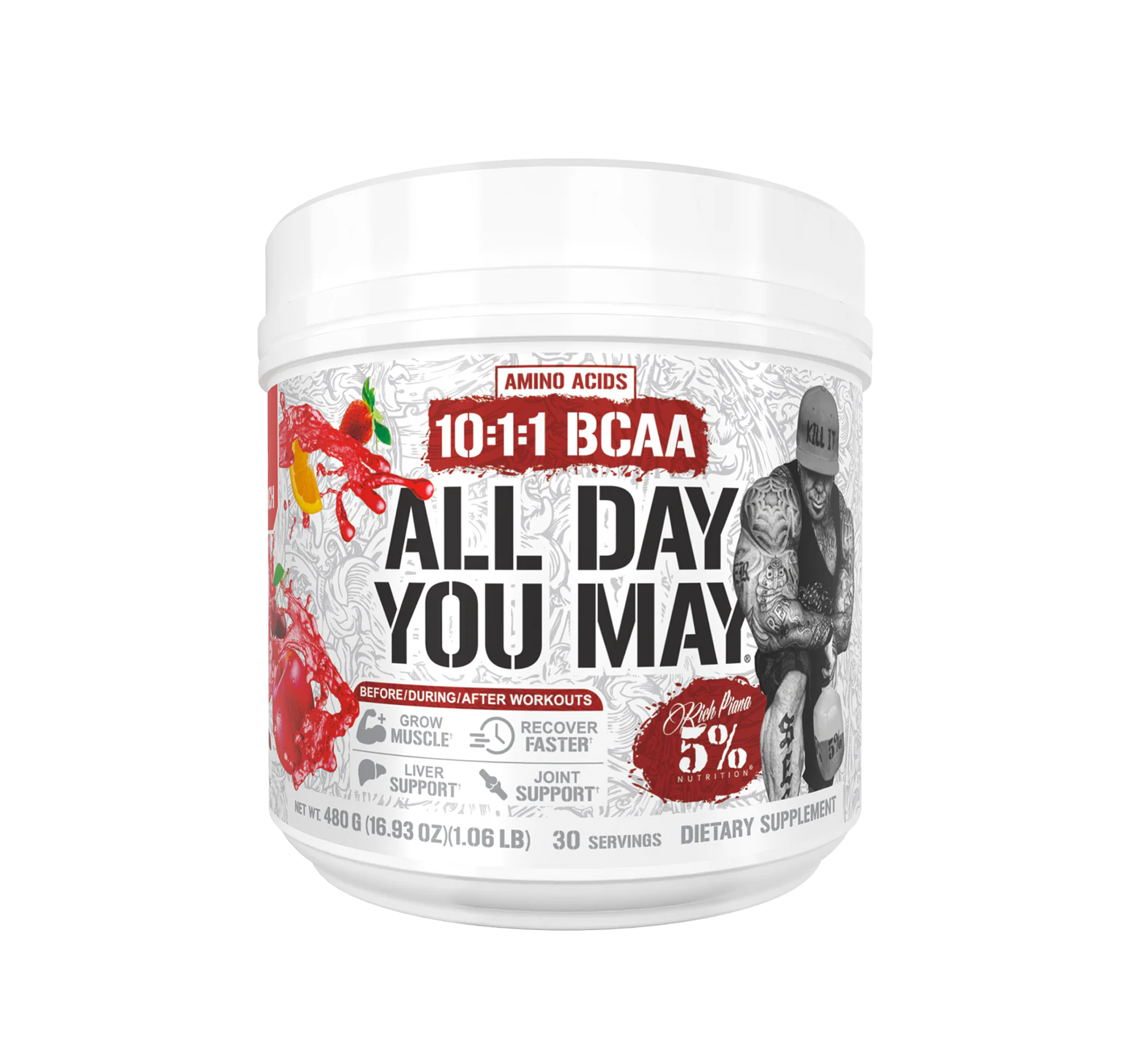 5% ALL DAY YOU MAY 30 SERVINGS