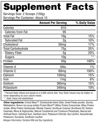 HI-TECH PHARMA CRITICAL MASS 5LBS