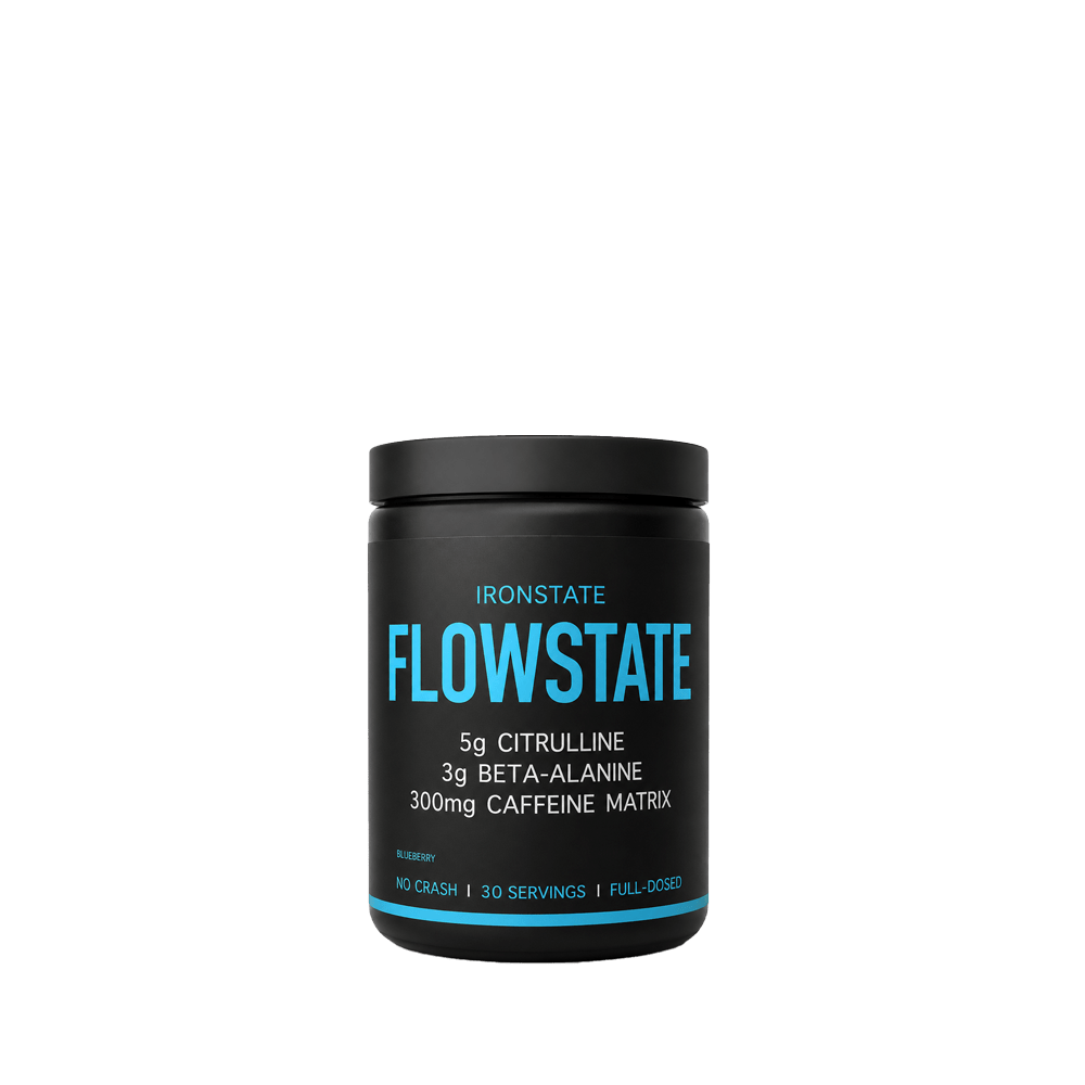 IRONSTATE FLOWSTATE 30 SERVINGS BLUEBERRY PRE-WORKOUT - Probodywarehouse