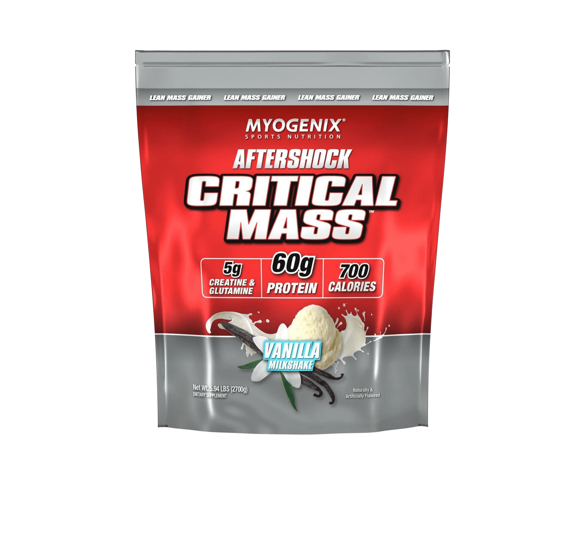 MYOGENIX AFTERSHOCK CRITICAL MASS 60g Protein - Probodywarehouse