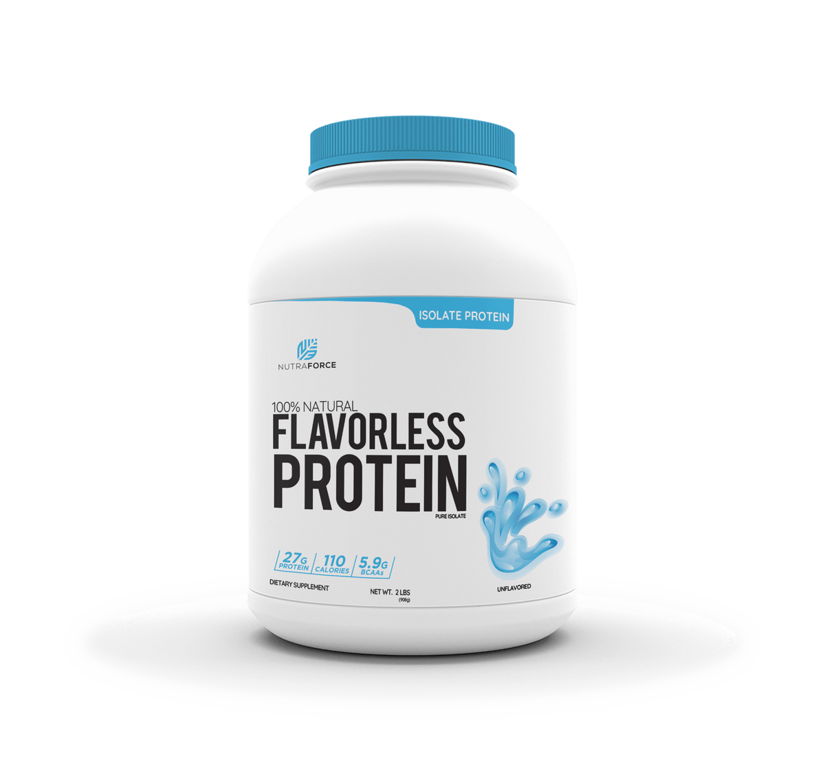 NUTRAFORCE FLAVORLESS ISOLATE PROTEINS 2LBS UNFLAVORED - Probodywarehouse