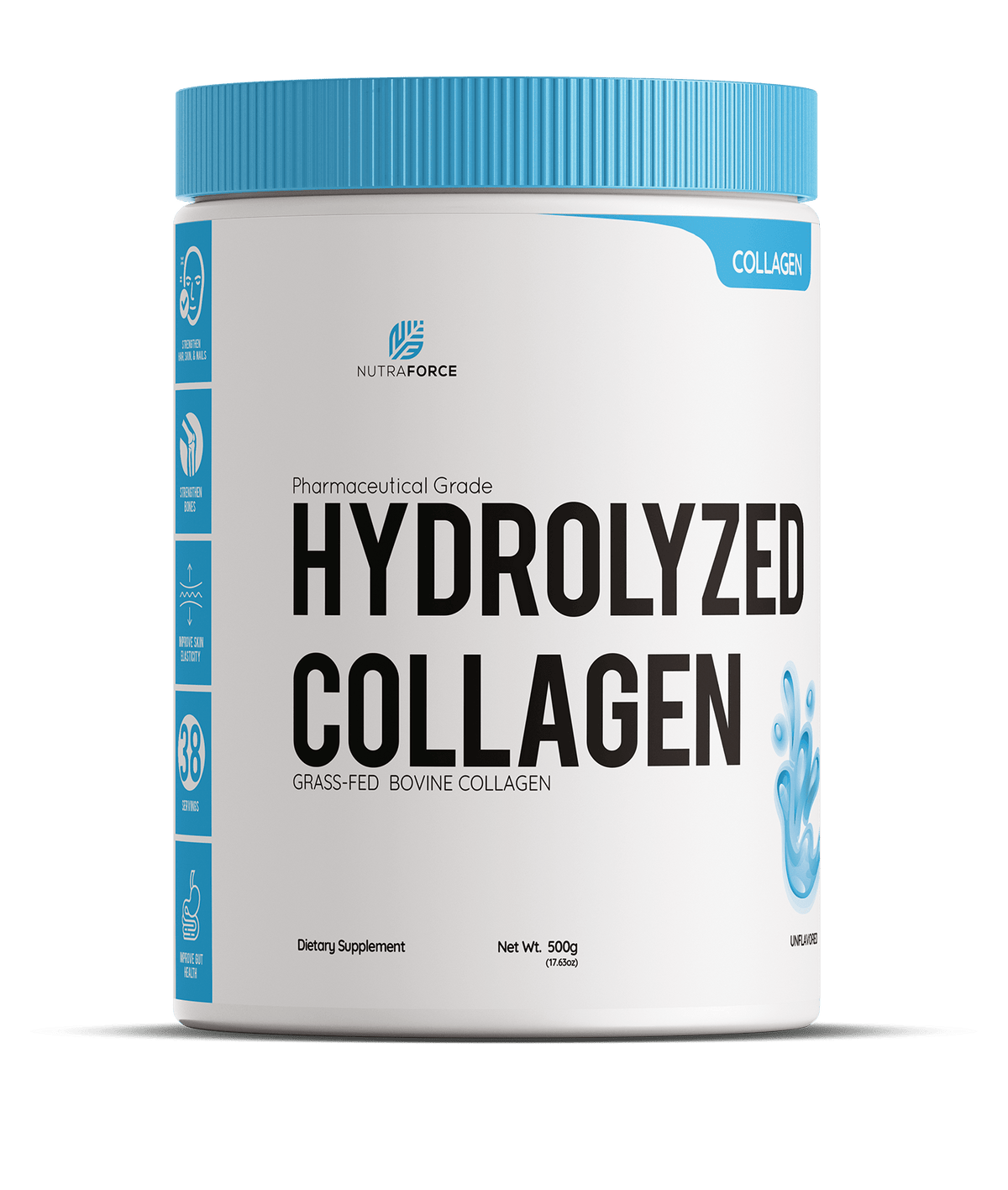 NUTRAFORCE HYDROLYZED COLLAGEN 500g - Probodywarehouse