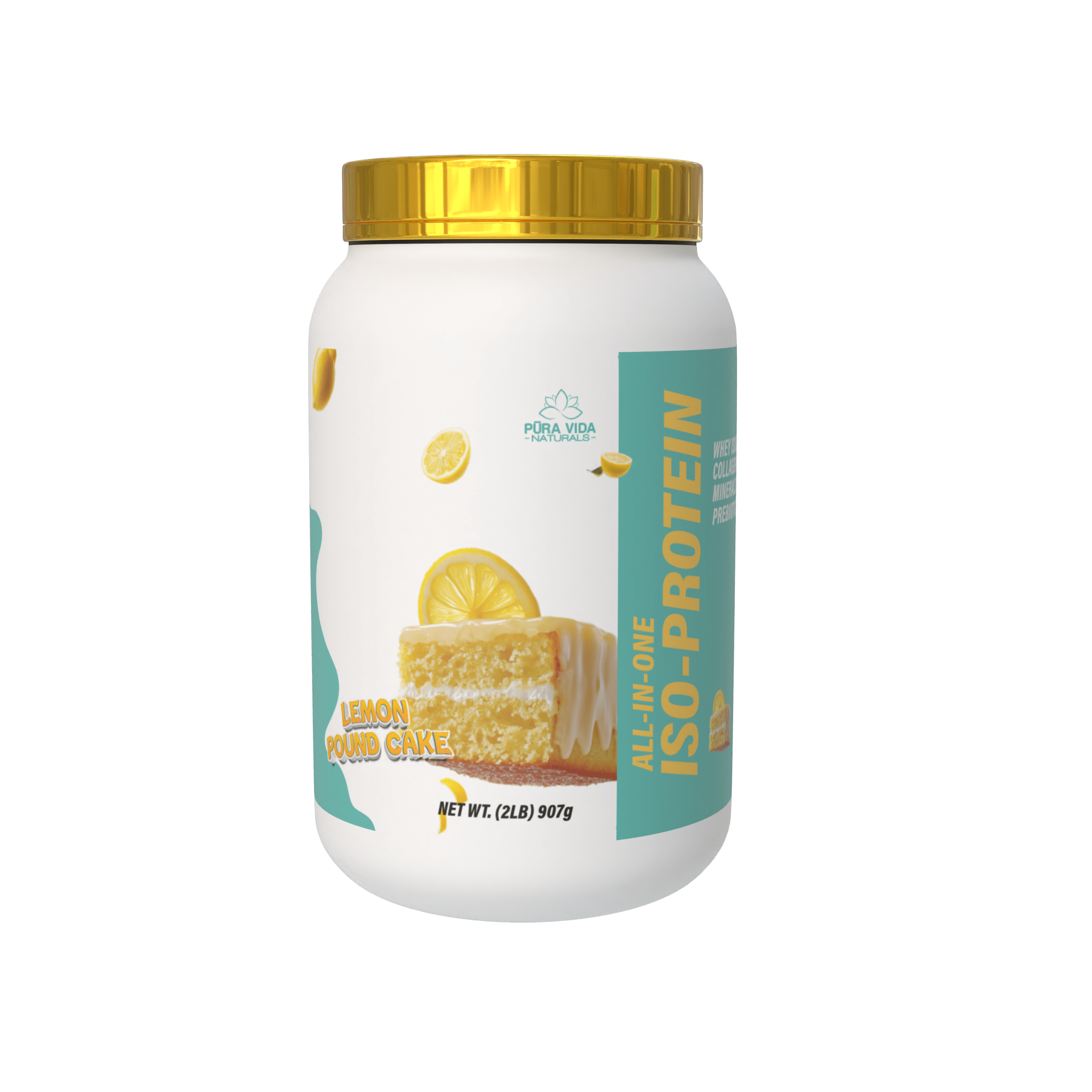 Pura Vida Naturals All - In - One ISO PROTEIN w/ Collagen, probiotics and coconut water powder 2LBS - Probodywarehouse