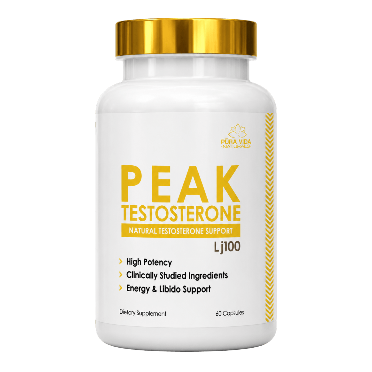 Pura Vida Peak Testosterone – 60 Capsules - Probodywarehouse
