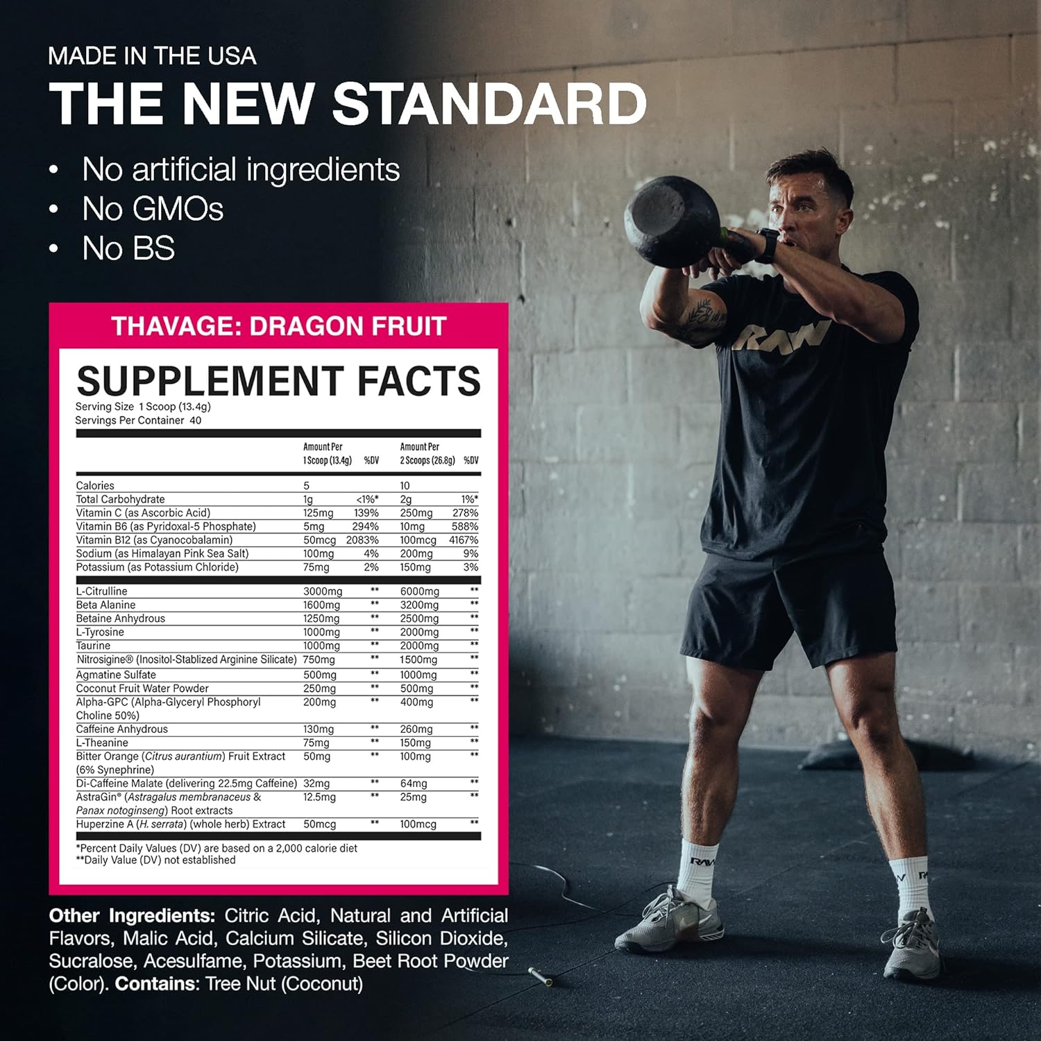 RAW NUTRITION THAVAGE PRE - WORKOUT - Probodywarehouse