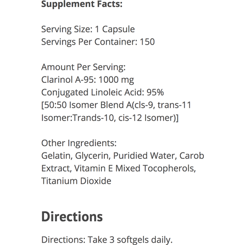 ALLMAX CLA 95 150 SOFTGELS - Probodywarehouse