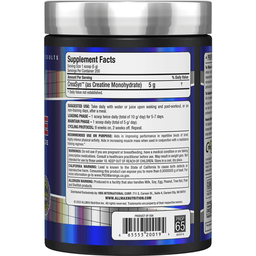 ALLMAX CREATINE 1000G - Probodywarehouse