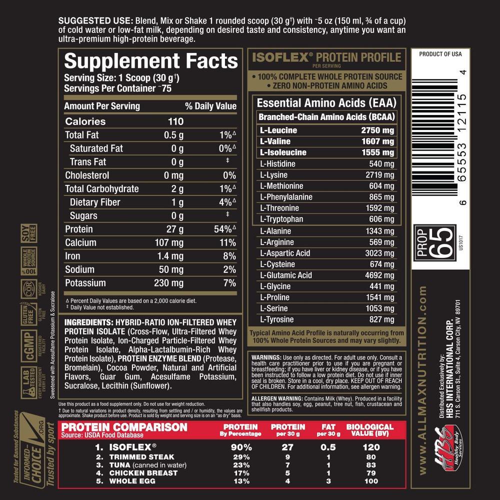 ALLMAX ISOFLEX - Probodyonline