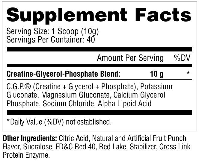 METABOLIC NUTRITION CGP 400g - Probodywarehouse