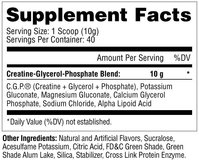 METABOLIC NUTRITION CGP 400g FRUIT PUNCH - Probodywarehouse